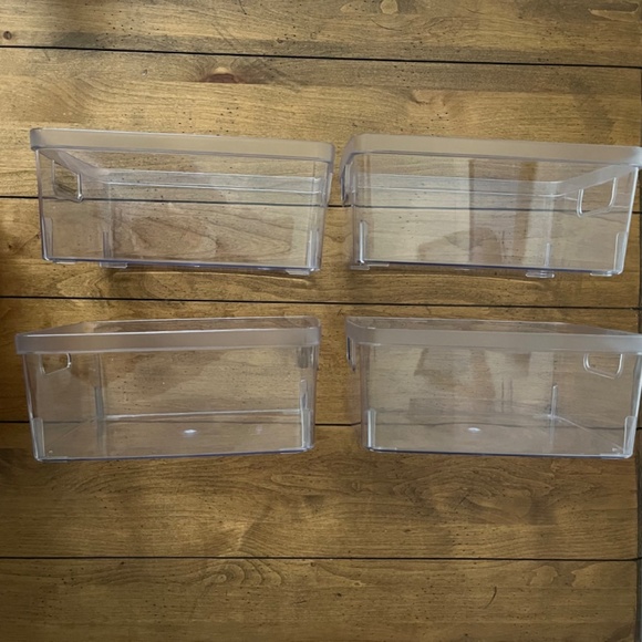 Set of 4 BINO Plastic Storage Bins Lucid Collection Size Small - Picture 3 of 5